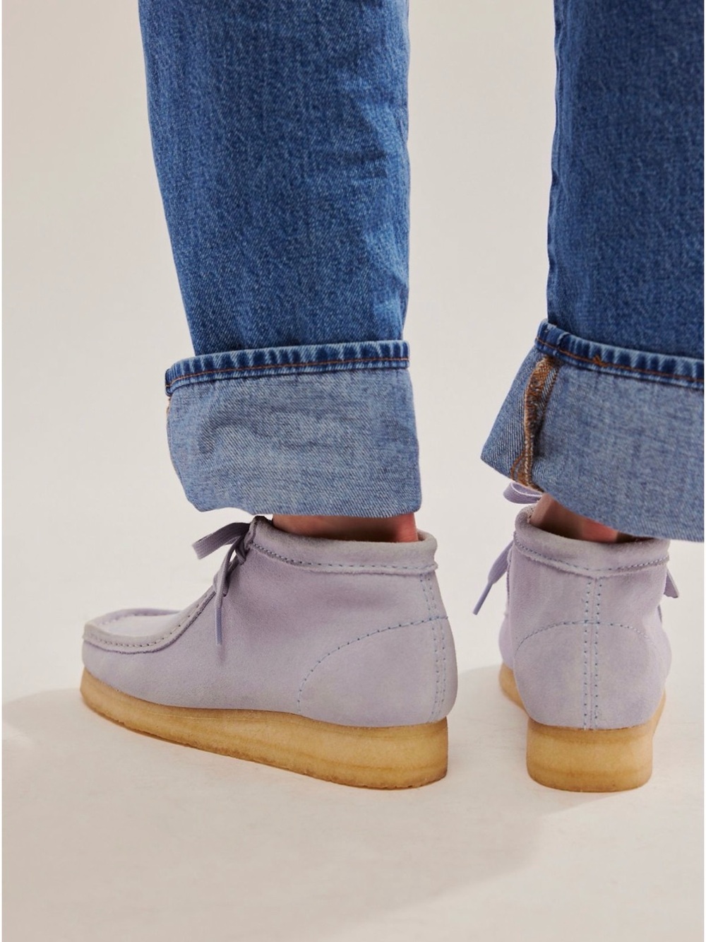 Clarks Wallabee Boots grey suede size 8 - Picture 4 of 16